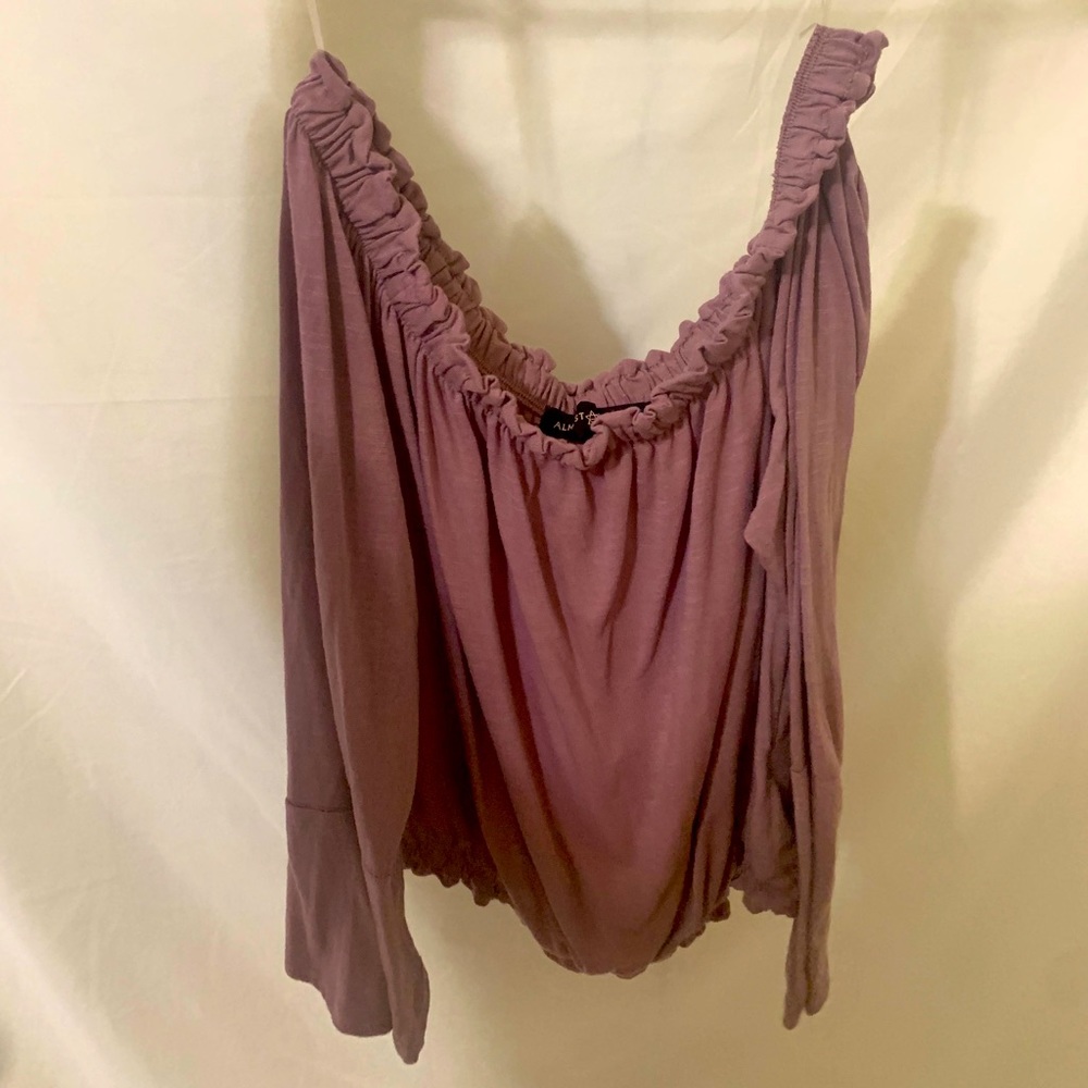off shoulder shirt